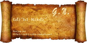 Göbl Niké névjegykártya